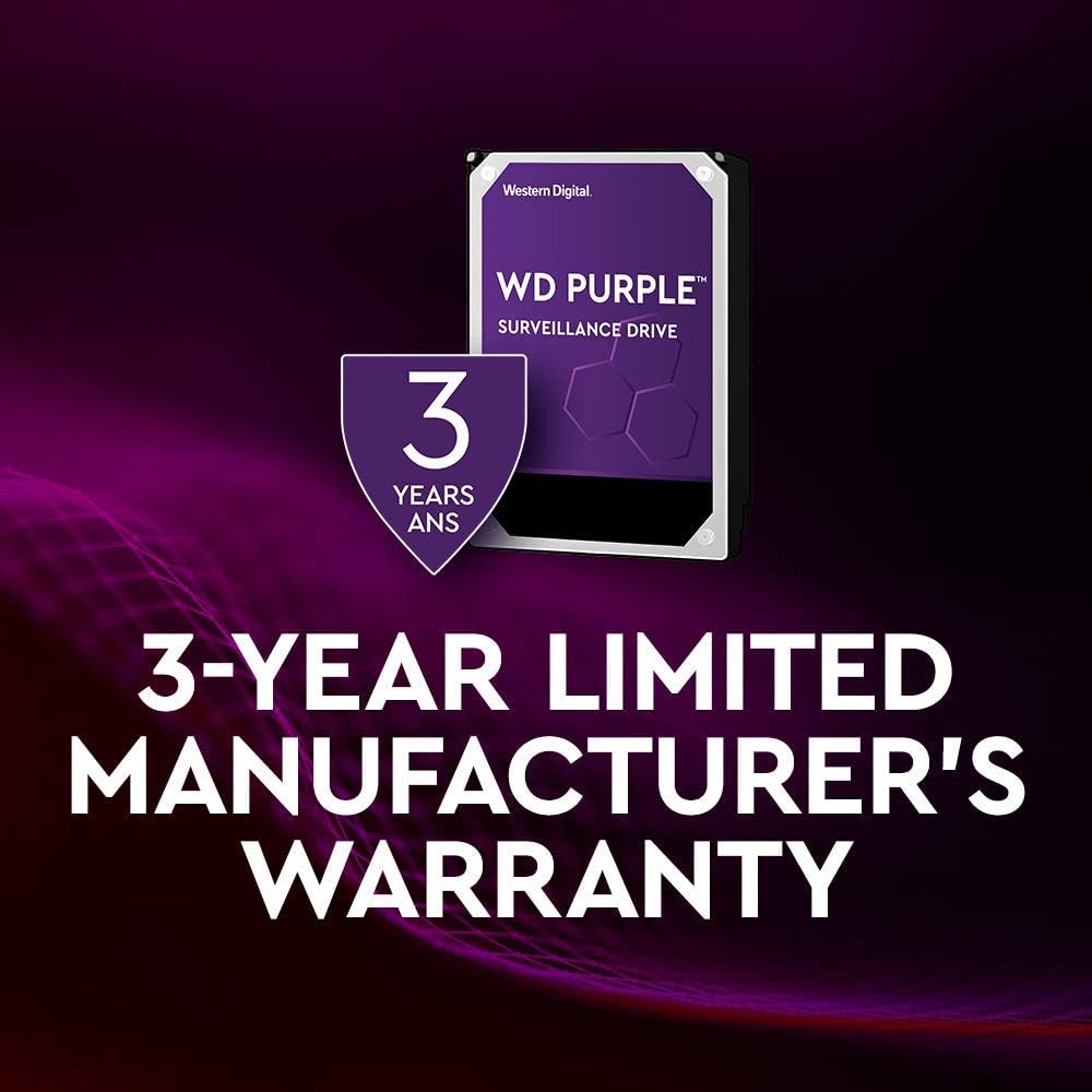Bild von WD Purple 3TB Surveillance Festplatte Intellipower 3,5" SATA 6Gb/s 64MB Cache 5400rpm - FFP Option