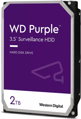 Bild von WD Purple WD22PURZ - Festplatte - 2 TB - intern - 3.5 (8.9 cm) - SATA 6Gb/s - Puffer: 256 MB