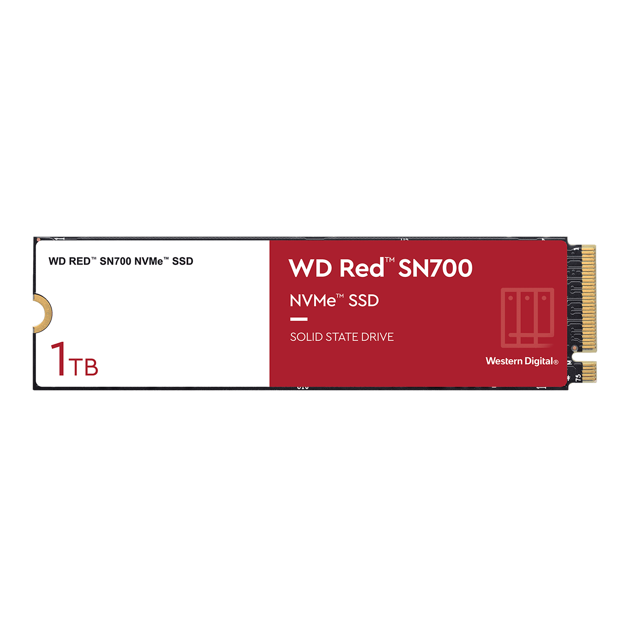 Bild von Western Digital WD Red SN700 NAS SSD NVMe interne SSD (1 TB) 3430 MB/S Lesegeschwindigkeit, 3000 MB/S Schreibgeschwindigkeit