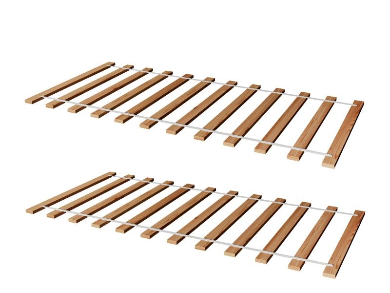 Bild von 2ER SET Rollrost Lattenrost Rolllattenrost 80 x 200 cm Massivholz