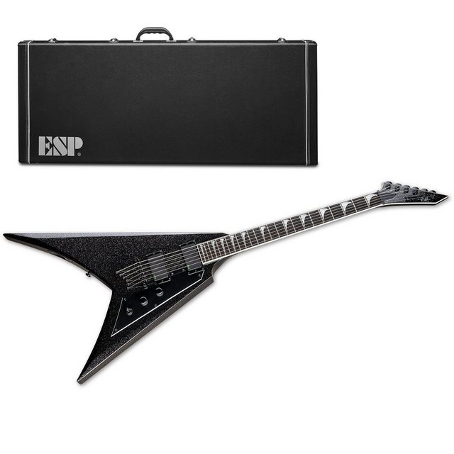 Bild von ESP LTD KH-V BSP Kirk Hammett Signature E-Gitarre (E-Gitarre, Ebenholz, Ahorn, Macassar, Korina), Gitarre, Schwarz