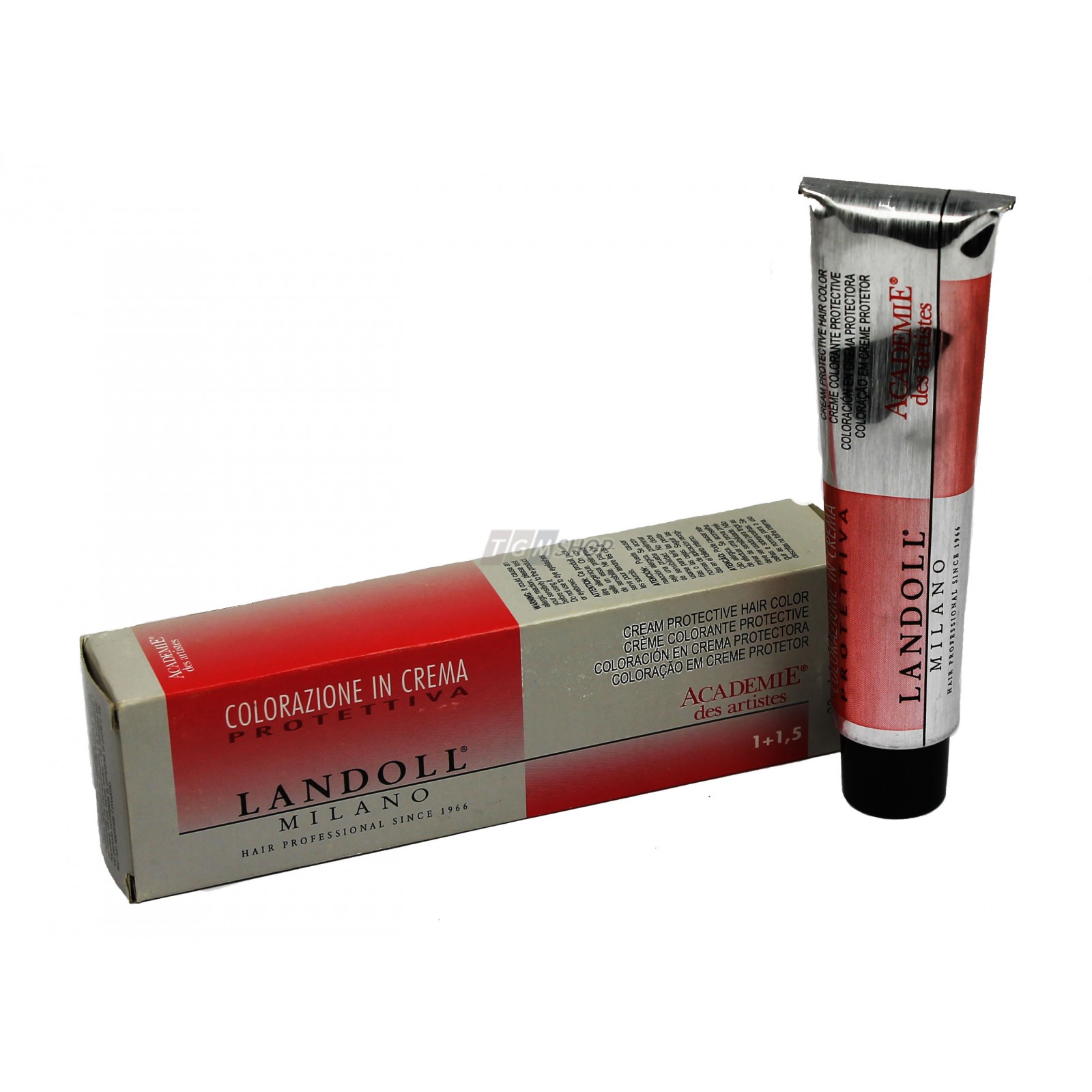 Bild von Landoll permanente Haar Creme Farbe Coloration Kolorierung 60ml - 5.06 light red light brown