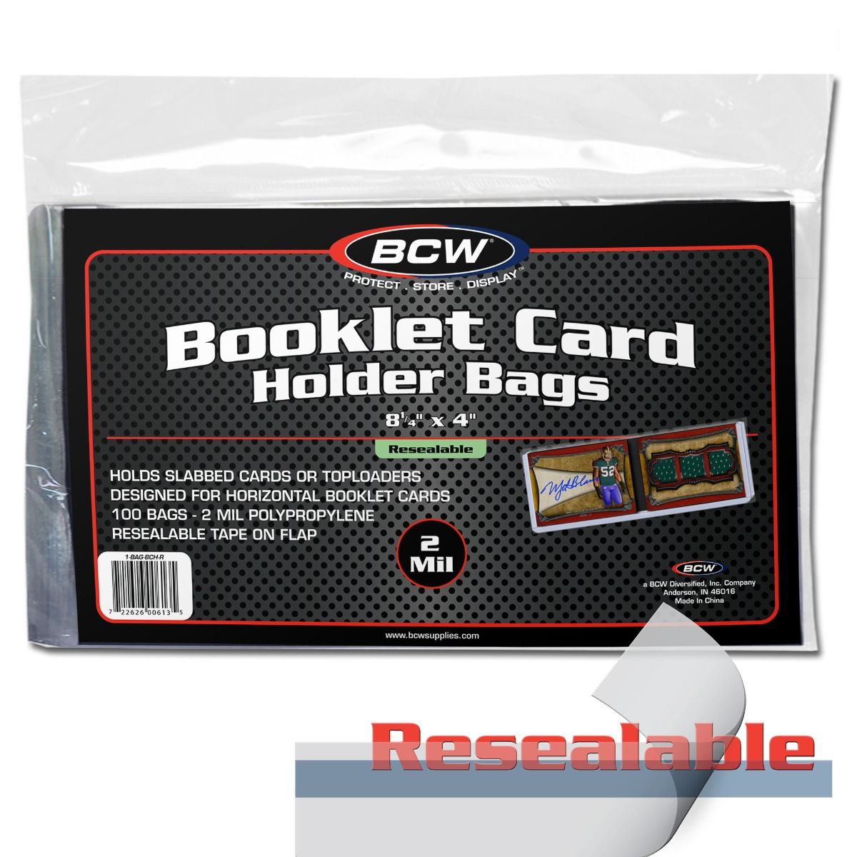 Bild von BCW Sammelkarte BCW Booklet Card Holder Bags Resealable (100 ct)