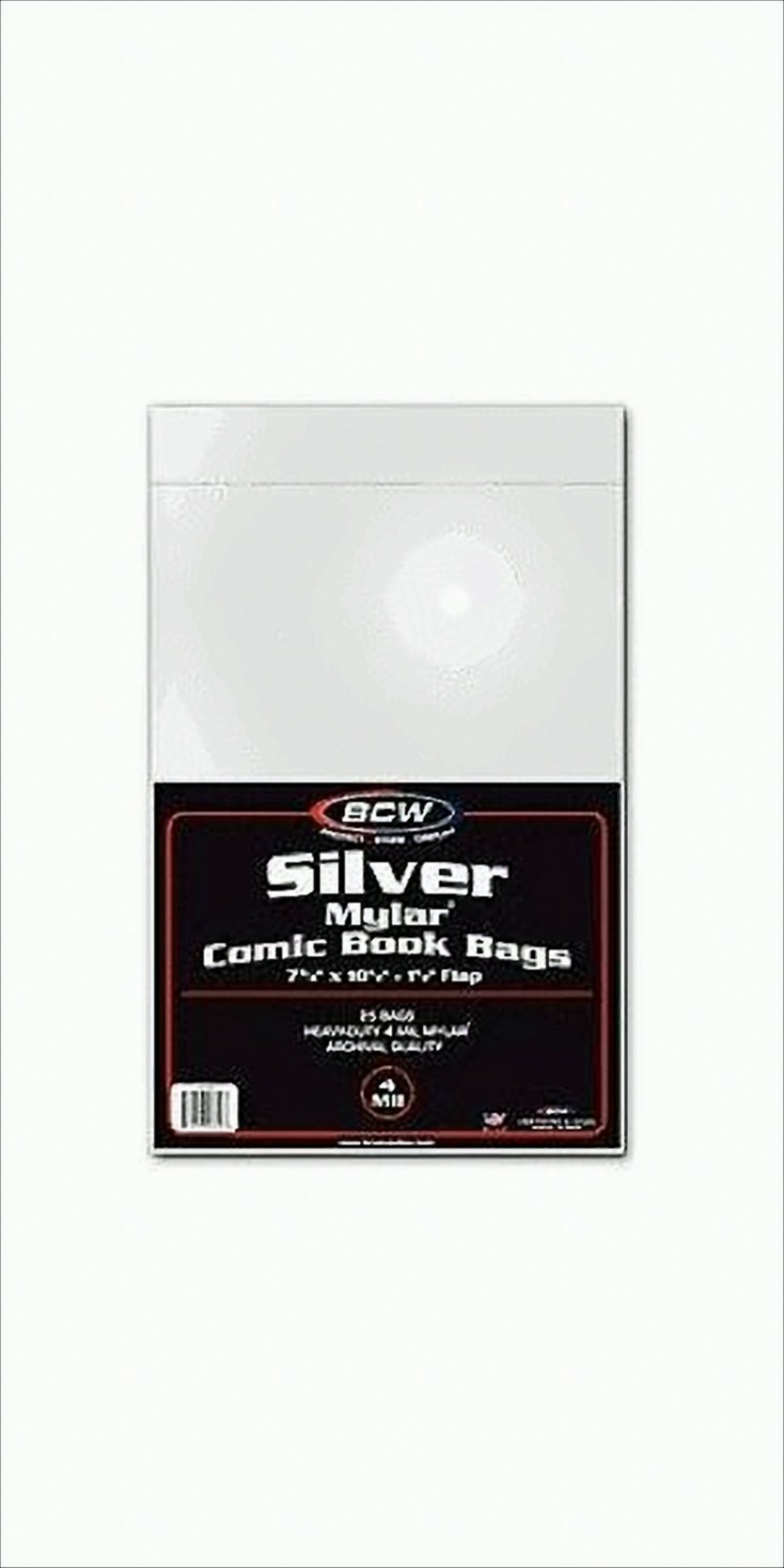 Bild von BCW Sammelkarte BCW Mylar Silver Comic Book Bags (25 Stück) 4-Mil