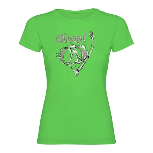 Bild von K KRUSKIS - T-Shirt Tauchen Dive! Kurzarm für Frauen - XL, Schwarz