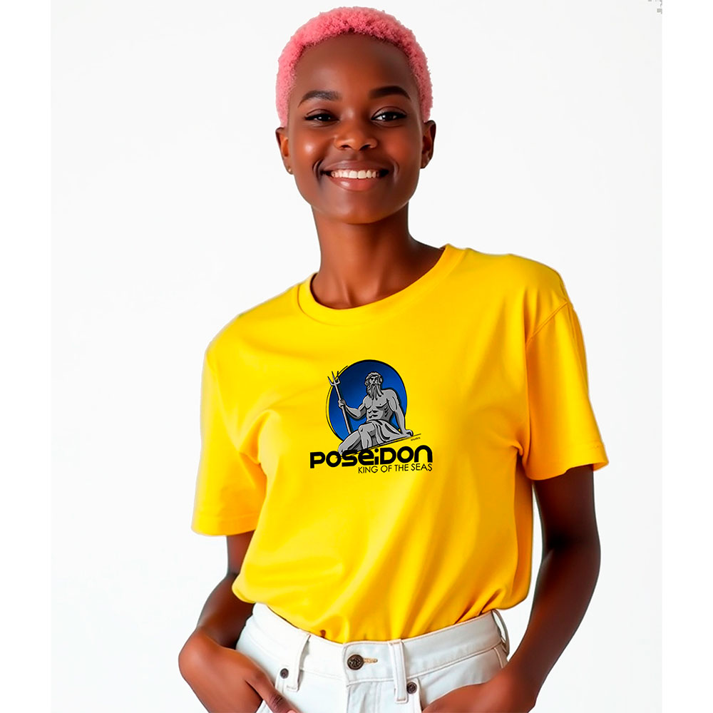 Bild von K KRUSKIS - T Shirt Tauchen Poseidon Zurzarm Frau - M, Gelb