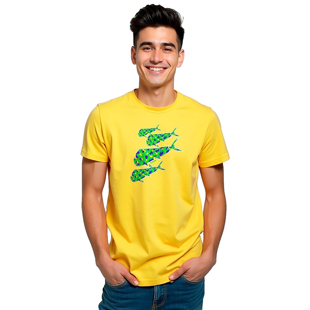 Bild von Kruskis Dorado Short Sleeve T-shirt Gelb M Mann