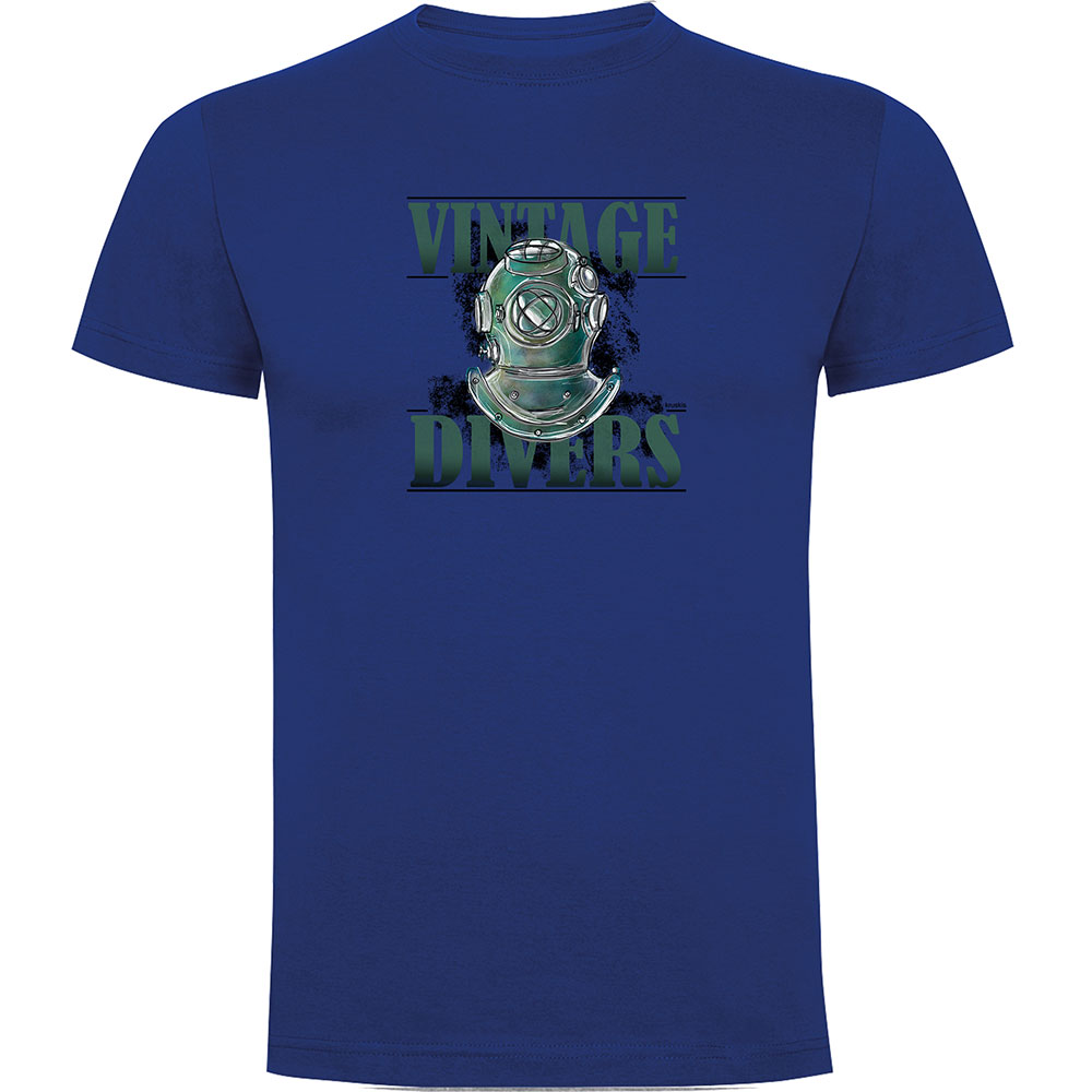 Bild von Kruskis Vintage Divers Short Sleeve T-shirt Blau 3XL Mann
