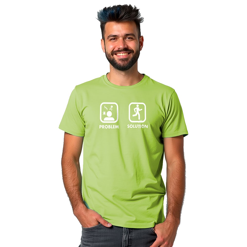 Bild von Kruskis Problem Solution Run Short Sleeve T-shirt Grün 2XL Mann