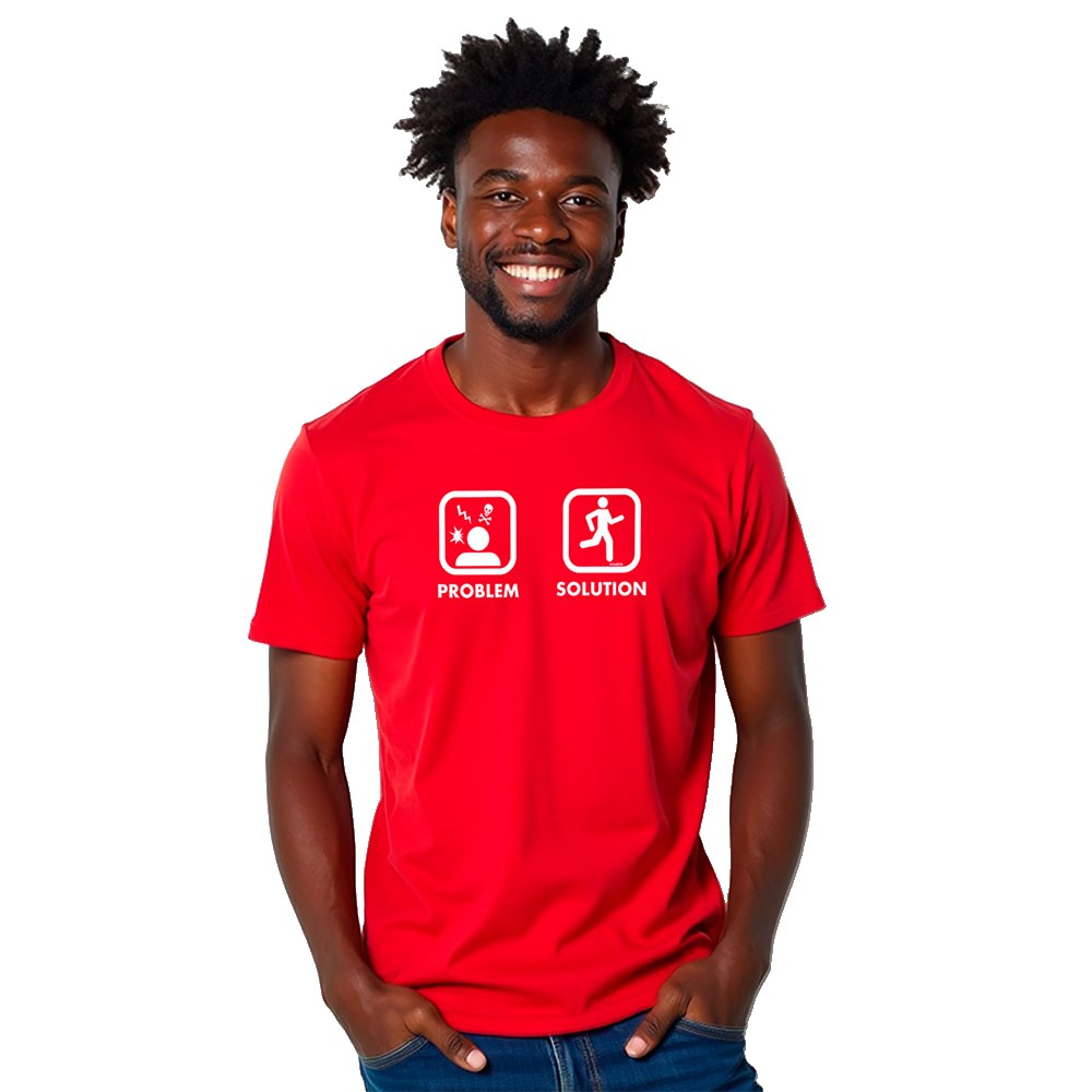 Bild von Kruskis Problem Solution Run Short Sleeve T-shirt Rot M Mann