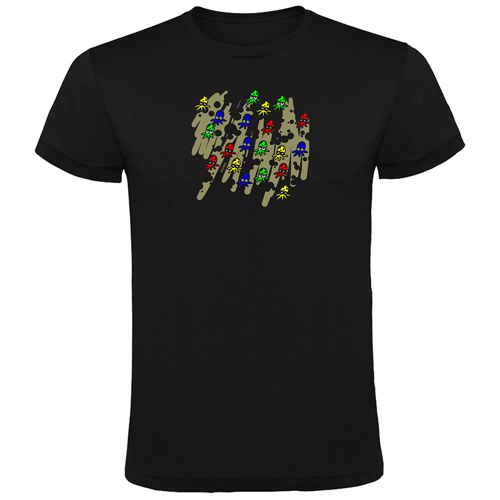 Bild von Kruskis Mad Octopus Short Sleeve T-shirt Schwarz 2XL Mann