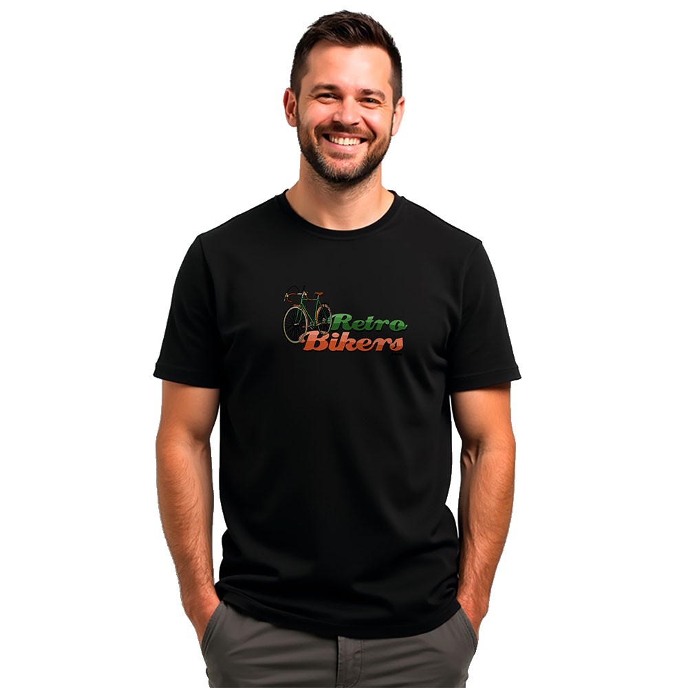 Bild von Kruskis Retro Bikers Short Sleeve T-shirt Schwarz S Mann