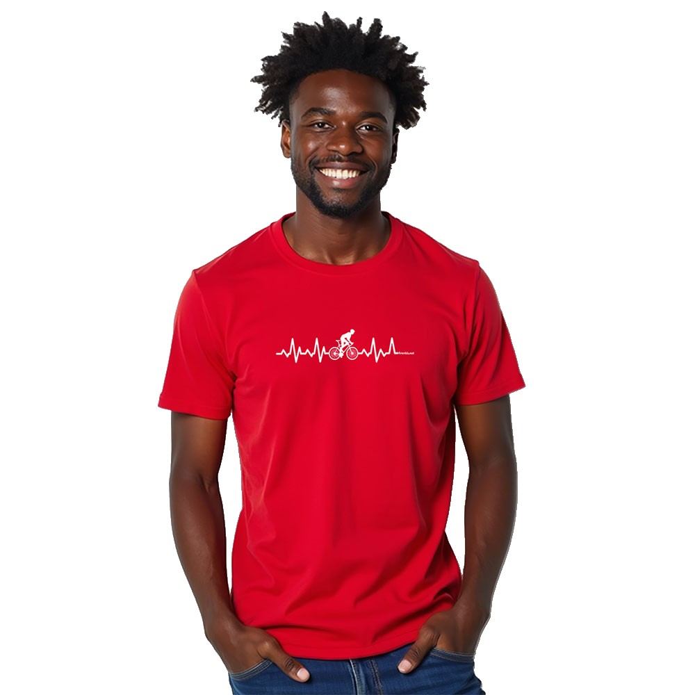 Bild von Kruskis Biking Heartbeat Short Sleeve T-shirt Rot XL Mann