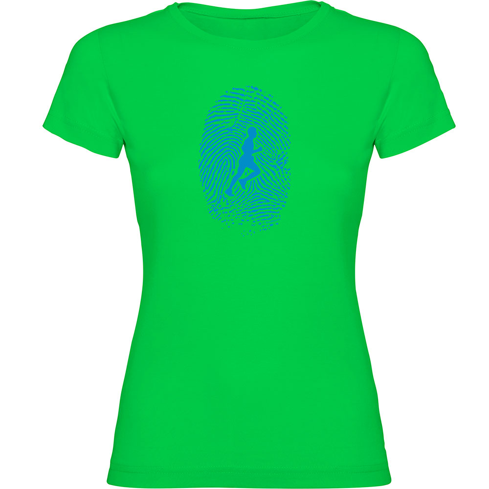 Bild von Kruskis Runner Fingerprint Short Sleeve T-shirt Grün XL Frau