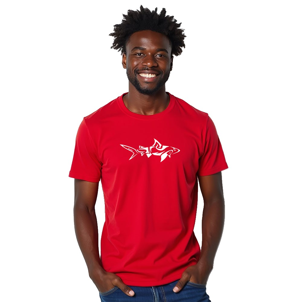 Bild von Kruskis Shark Tribal Short Sleeve T-shirt Rot 2XL Mann
