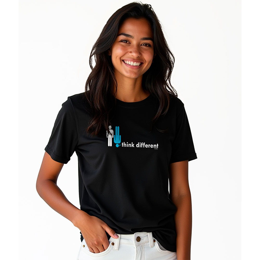 Bild von Kruskis Think Different Woman Short Sleeve T-shirt Schwarz L Mann