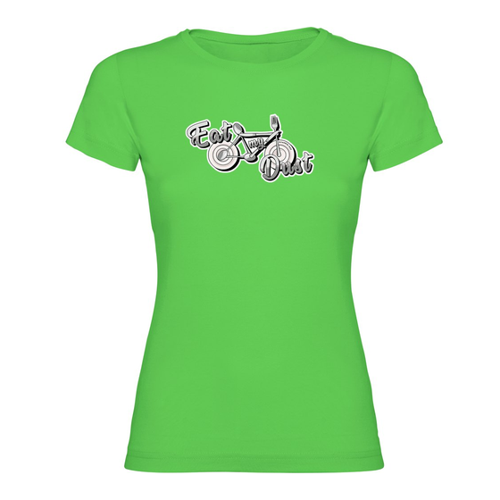 Bild von K KRUSKIS - T Shirt Radfahren Eat my Dust Zurzarm Frau - L, Pistazien