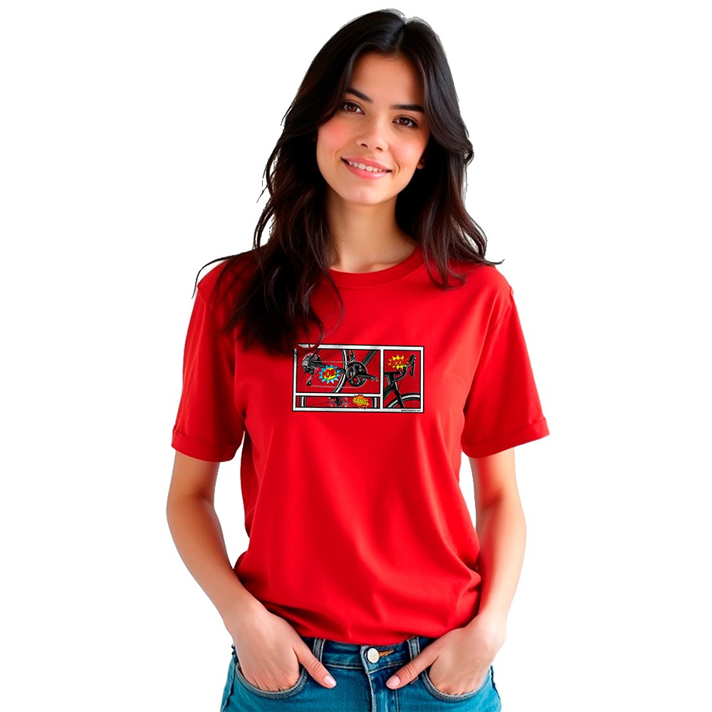Bild von Kruskis Comic Short Sleeve T-shirt Rot L Frau