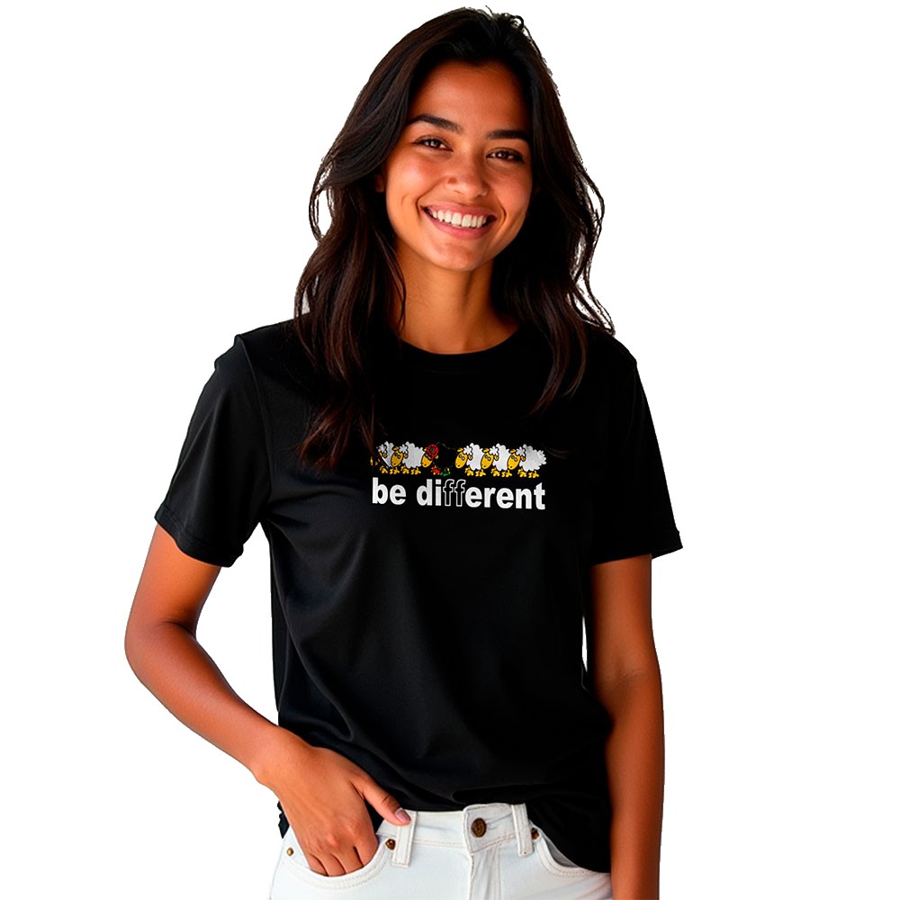 Bild von Kruskis Be Different Bike Short Sleeve T-shirt Schwarz 2XL Frau