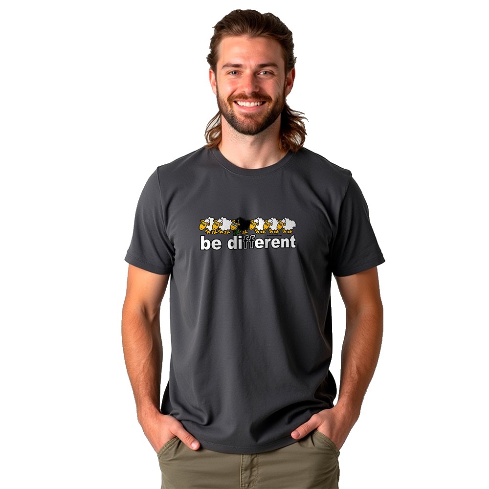 Bild von Kruskis Be Different Dive Short Sleeve T-shirt Grau 2XL Mann