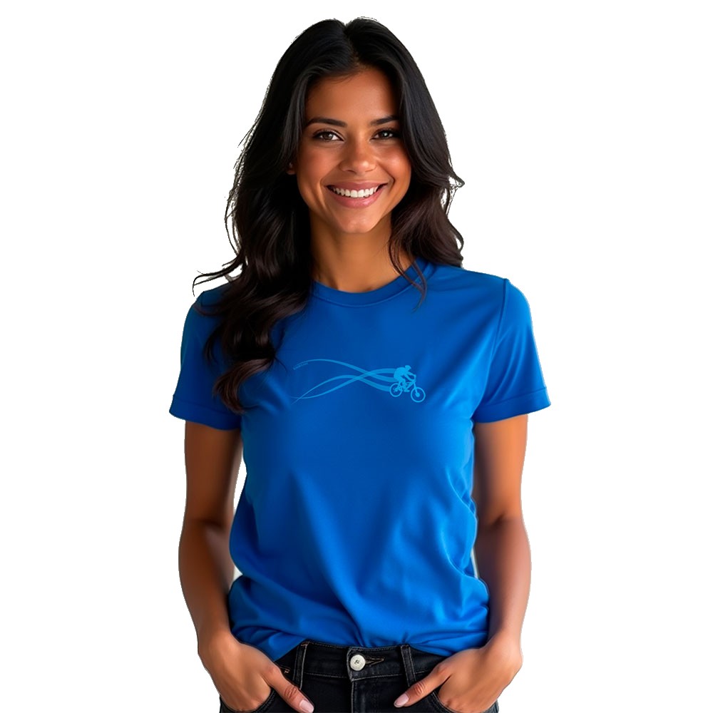 Bild von Kruskis Mtb Estella Short Sleeve T-shirt Blau M Frau