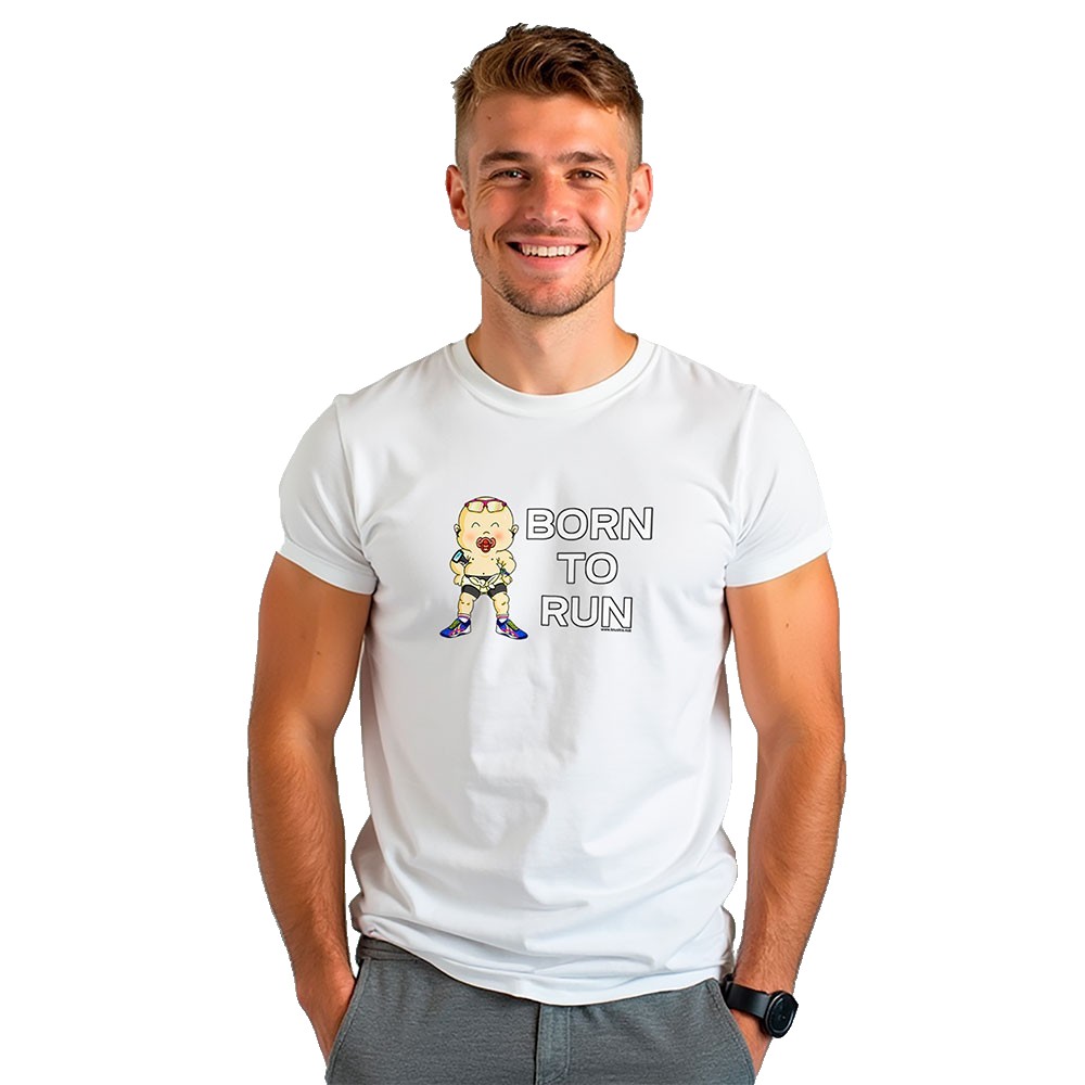 Bild von Kruskis Born To Run Short Sleeve T-shirt Weiß 2XL Mann