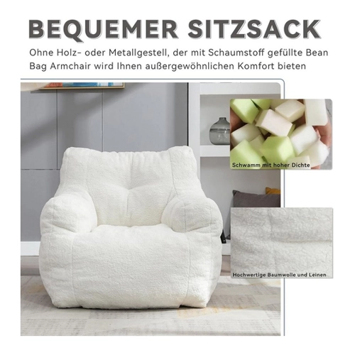 Bild von BlingBin Sitzsack Memory Schaumstoff-Sitzsack Sessel Beanbag