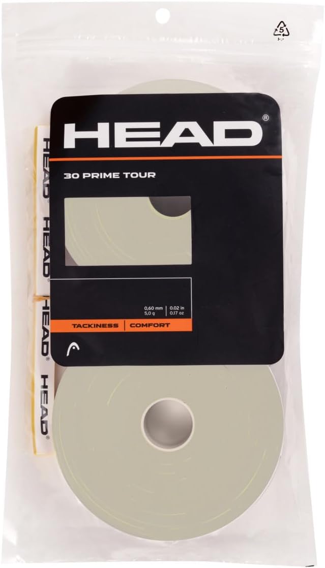 Bild von HEAD Unisex-Adult 30 Prime Tour Tennis Griffband, Grau, One Size