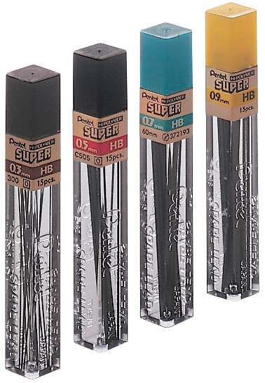 Bild von Pentel Druckbleistift-Mine HI-POLYMER SUPER, Härtegrad: 4H