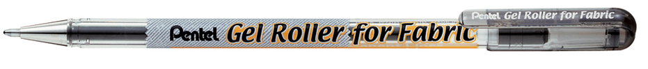 Bild von PENTEL Gelroller Gelroller Pentel für Textilien schwarz