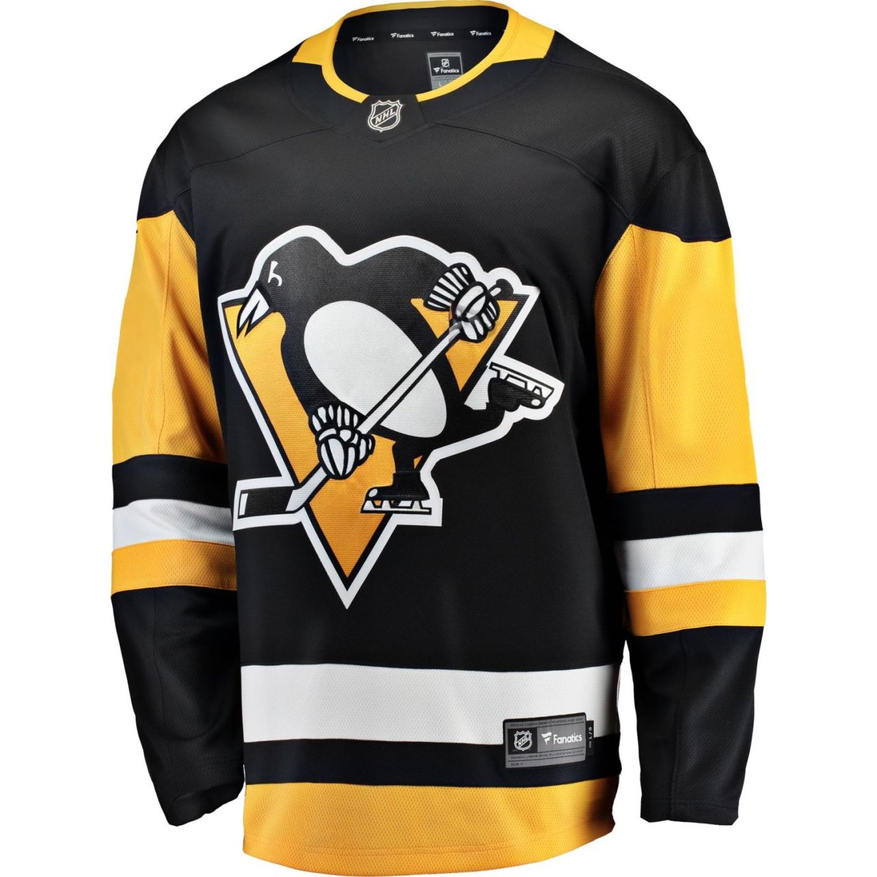 Bild von Fanatics - NHL Pittsburgh Penguins Home Breakaway Jersey Longsleeve - Schwarz Farbe Schwarz, Größe M