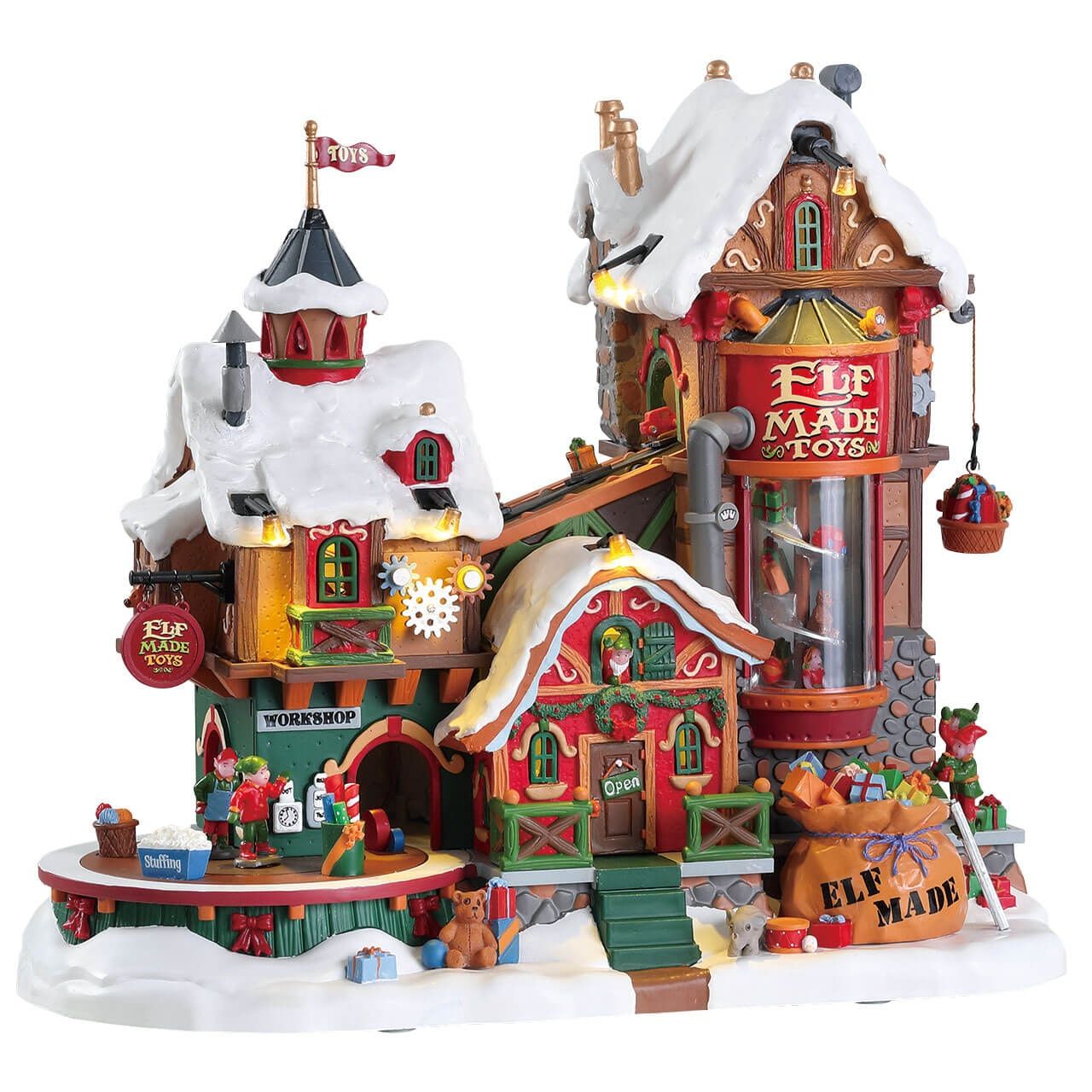 Bild von Weihnachtsdekoration Elfen Spielzeugfabrik