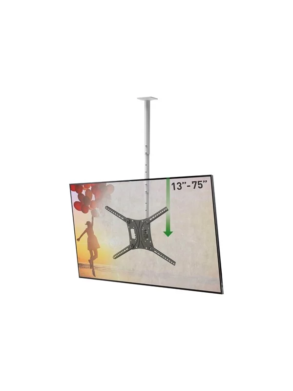 Bild von Barkan 4500L mounting kit - full-motion - for TV - long - black and white 43 kg 13"-75" 100 x 100 mm