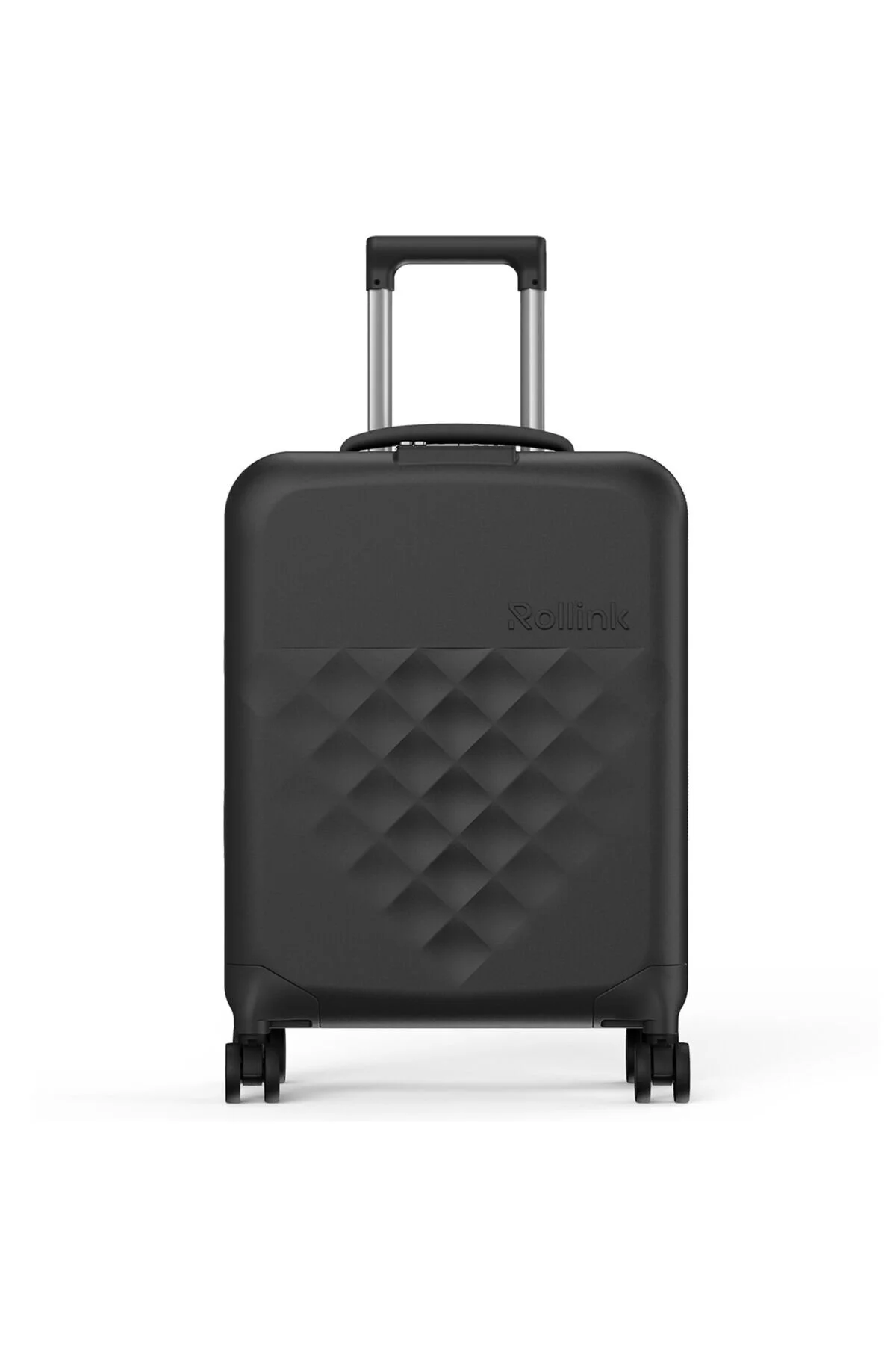 Bild von Rollink Vega 360 Spinner - Leichter, Faltbarer Koffer für platzsparendes Verstauen. (Black, Carry-On)