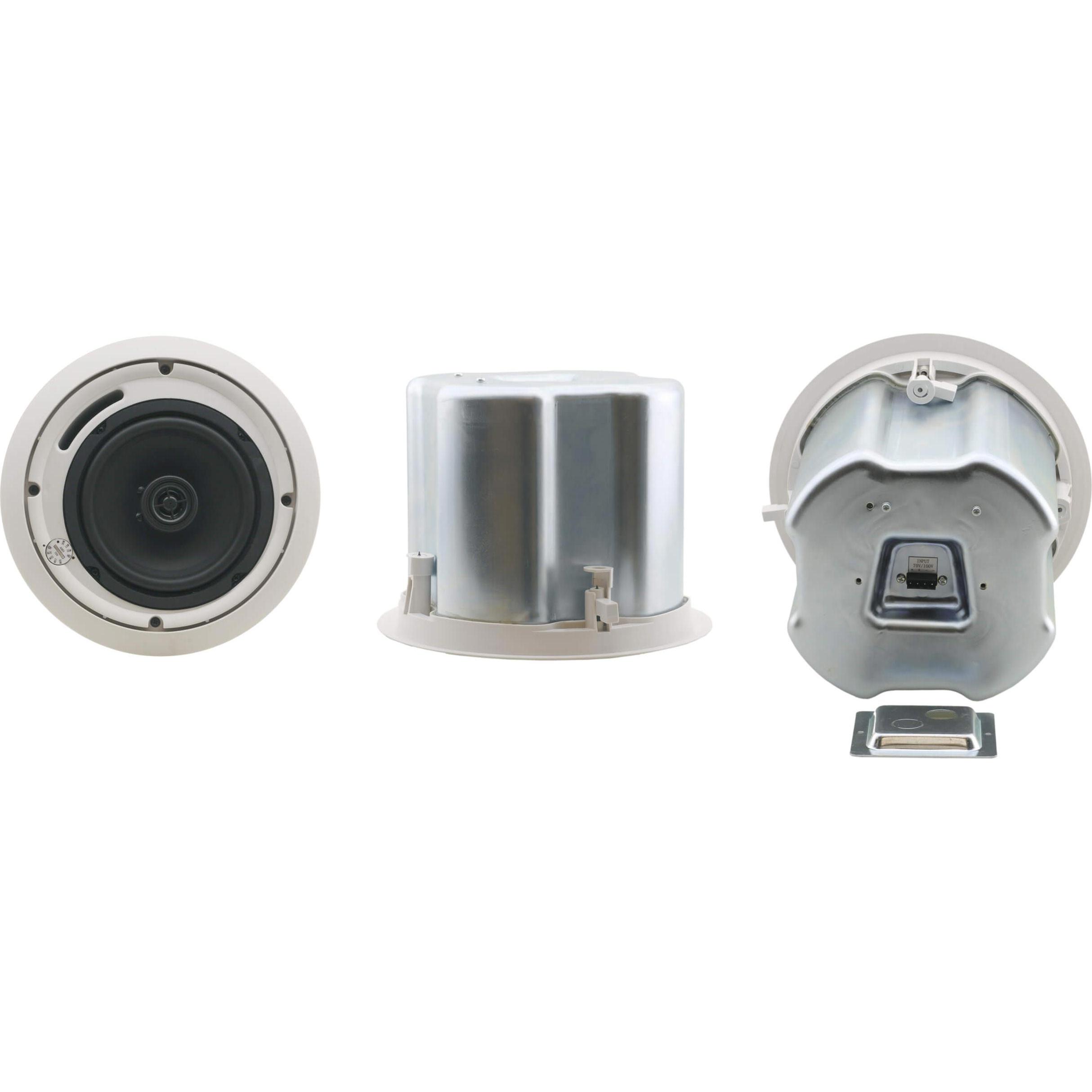 Bild von KRAMER Deckenlautsprecher-Set Galil 6-C 2-Wege Deckenlautsprecher mit kompaktem Metallgehaeuse 70V 100V 8 Ohm 30 Watt (82-500678)