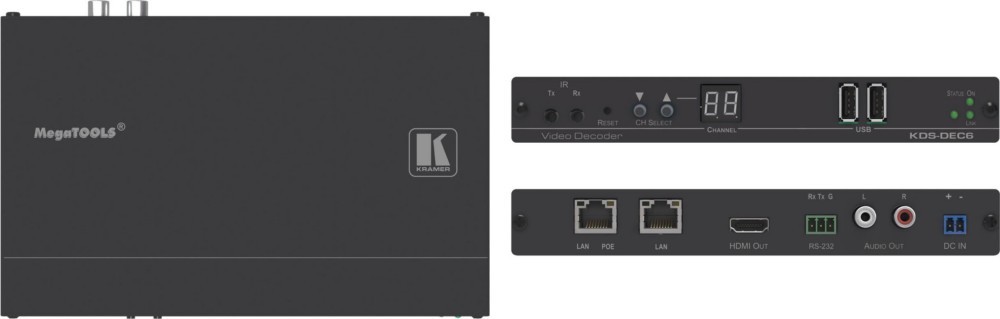 Bild von Kramer MegaTOOLS KDS-DEC6 - Internet-Telefonie-Decoder, Switch Box