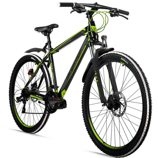 Bild von bergsteiger Mountainbike Canberra 26, 29 Zoll Mountainbike, geeignet ab 160 cm, Damen, Herren, 21 Gang Shimano Tourney RD-TY300 Schaltwerk, Kettenschaltung, Scheibenbremsen