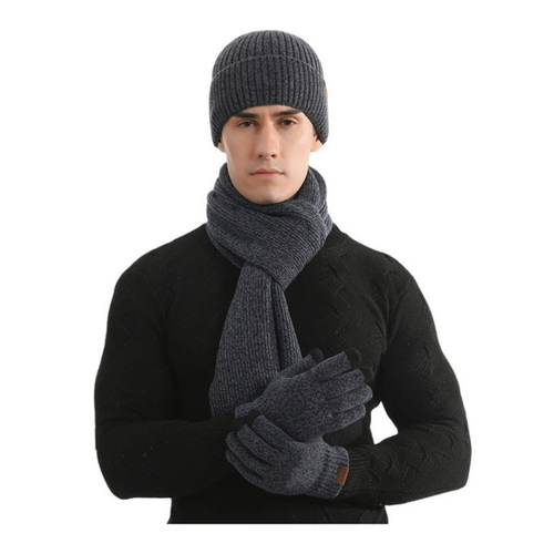 Bild von Refttenw Mütze & Schal 3 in 1 Set für Herren und Damen