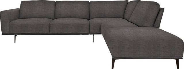 Bild von furninova Ecksofa "Pinotee modern und aktuelles Design, L-Form", mit hohem Sitzkomfort für entspannte Momente, hohe Füße