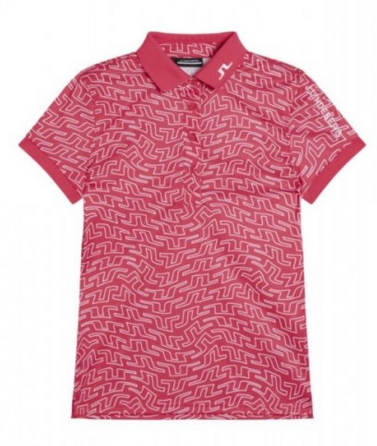 Bild von J.Lindeberg Golf Tour Tech Print Polo Damen pink