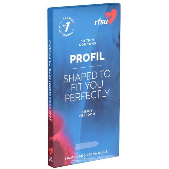Bild von Rfsu Kondome Profil (Shaped to fit you perfectly) Packung mit, 10 St., Kondome mit besonderer konturierter Passform