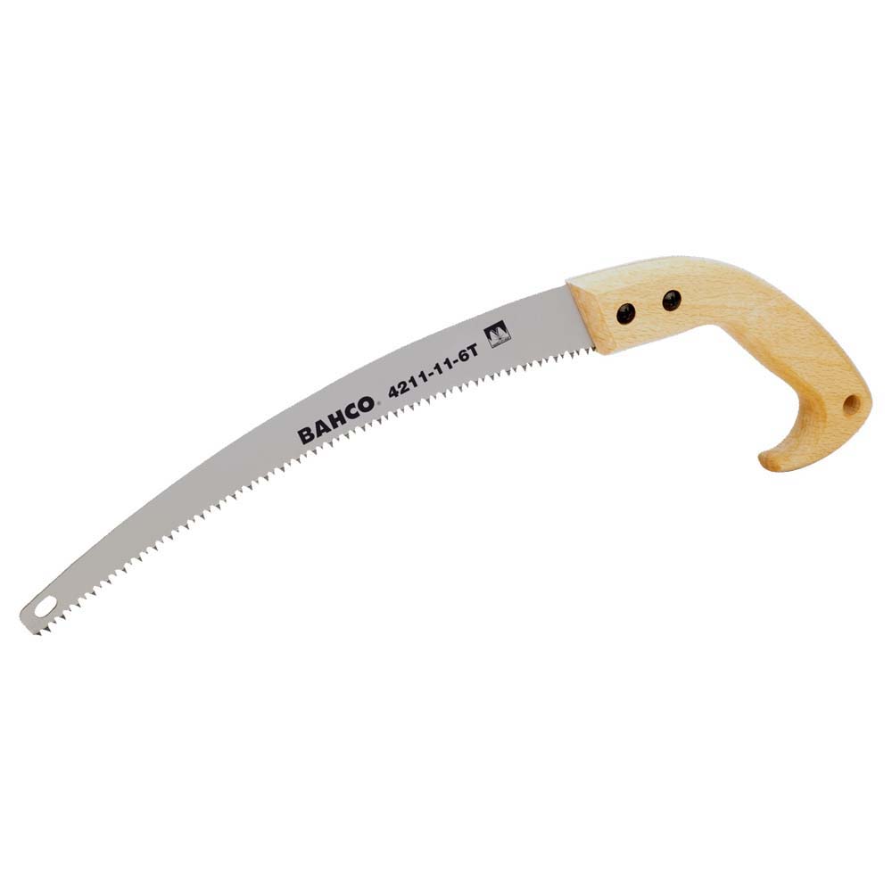 Bild von Bahco, Handsäge, Astsäge mit gehärteten Zahnspitzen und Holzgriff, 6 ZpZ, 11"