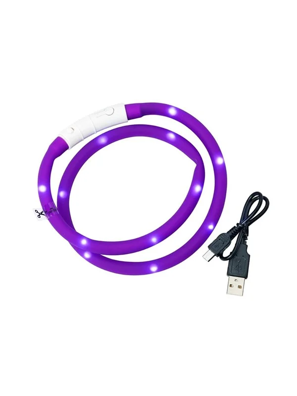 Bild von Dogman Flashing LED Collar Grey