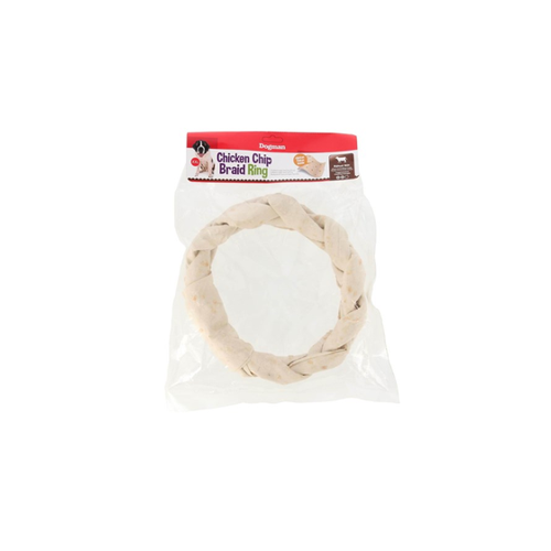 Bild von Dogman Chicken Chip Braid Ring – Der ideale Kauspaß für Hunde