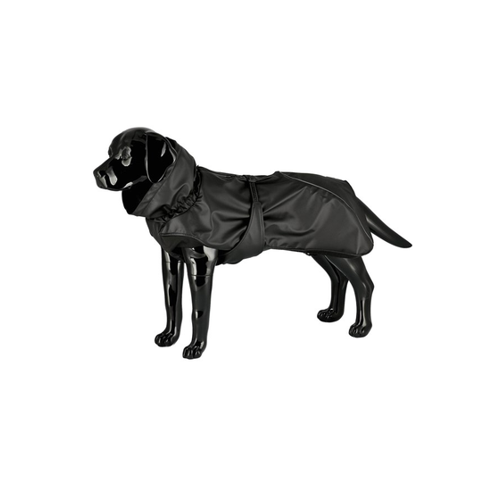 Bild von Dogman Dog Raincoat Aqua Black 50cm - Optimaler Schutz für nasse Tage