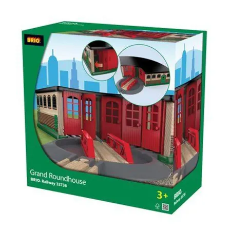 Bild von BRIO® Spielzeugeisenbahn-Gebäude »BRIO® WORLD, Großer Ringlokschuppen«