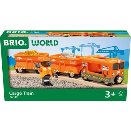 Bild von BRIO® Spielzeug-Eisenbahn »BRIO® WORLD, Güterzug«, (Set, 6 tlg.), FSC® - schützt Wald - weltweit