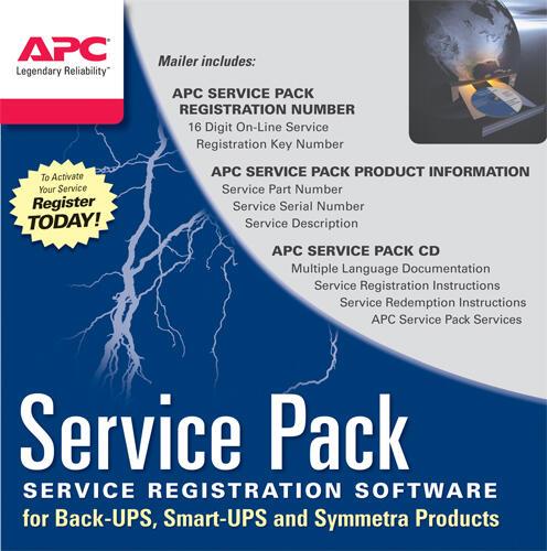 Bild von APC Extended Warranty Service Pack - Technischer Support - Telefonberatung - 1 Jahr - 24x7 - für P/N: SRC2000XLI-CC, SRT2200RMXLI, SRT2200XLI, SRT3000RMXLI, SRT3000XLI, SUA3000I-IN