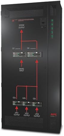 Bild von APC Parallel Maintenance Bypass Panel – Bypass Switch – AC 400 V – dreiphasig – Ausgangsanschlüsse: 1 – für Smart-UPS VT 10 kVA, 15 kVA, 20 kVA
