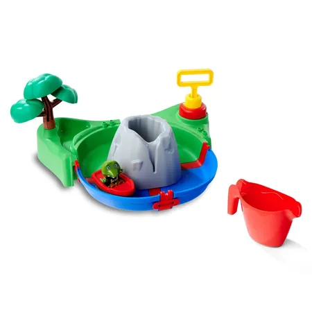 Bild von AquaPlay Sploshy Volcano Badewannenspielzeug mit Schaummaschine - Wasserspielzeug für Kinder ab 1,5 Jahre - Spielzeug-Wasserbahn mit Schaumlava, See & Boot inkl. Saugnäpfe für Badewanne & Co.